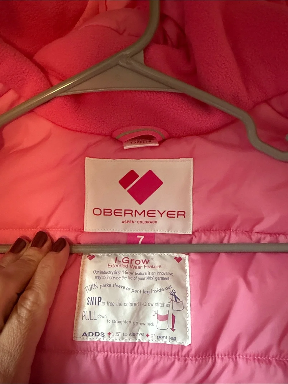 Girls Obermeyer ski jacket